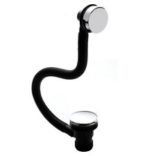 Easy clean Sprung Plug Bath Clicker Waste with Modern Overflow