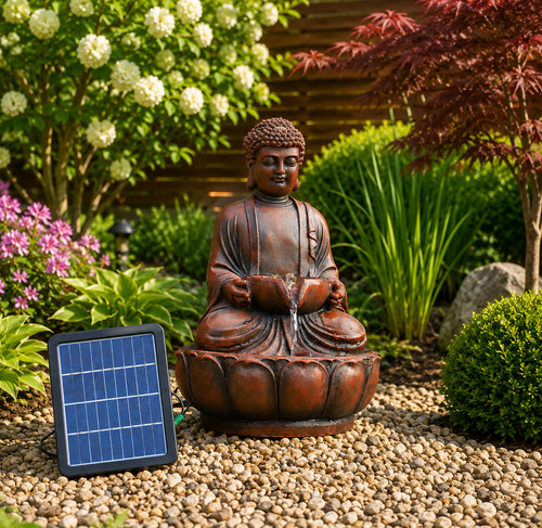 Solar water fountain led - water,