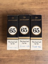 9 x Vintage Dunlop 65 Golf