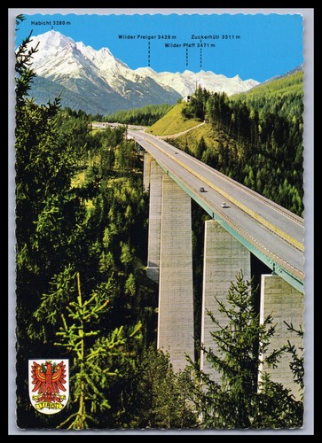 Postcard europabrücke - europabrücke, /