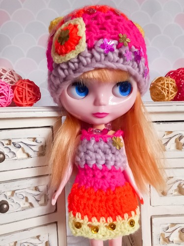 Dress for blythe hat - dress, blythe.