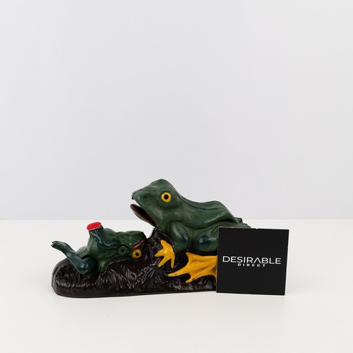 Cast iron frog mechanical coin - mechanical,
