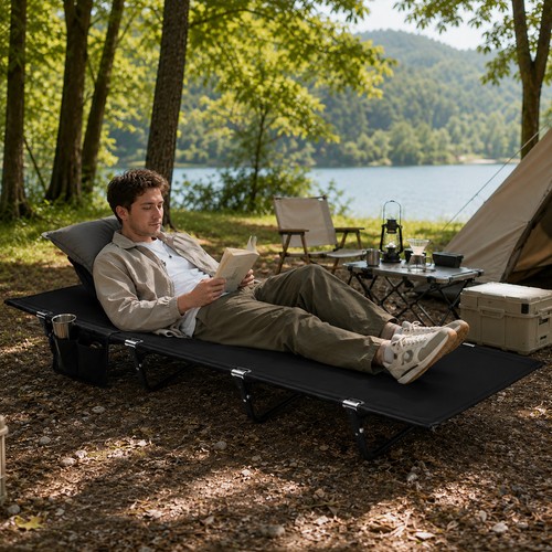 Camping cot folding - folding, bed