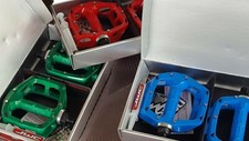 DMR V8 Pedals (Pair) Blue Green or Red (NEW) Mountain Bike Aluminium Platform