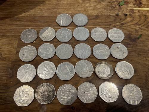 Job lot collectible 50p - lot,