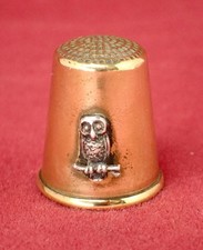 FELIX MOREL BRASS OWL THIMBLE