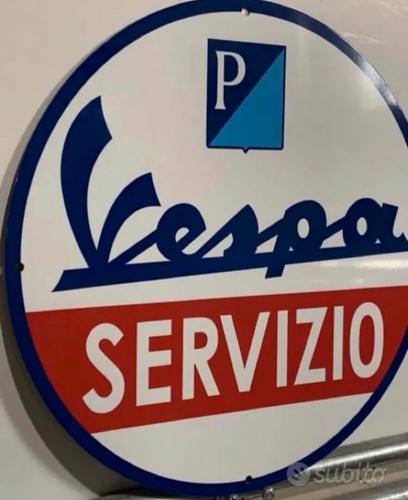 Vespa service sign - service,