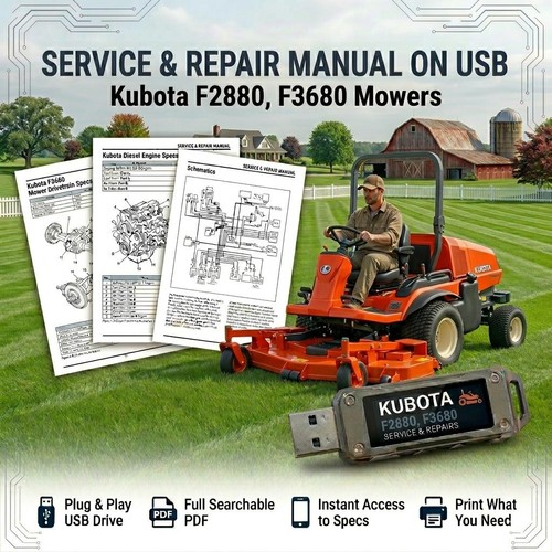Kubota f2880 f3680 - kubota, mower