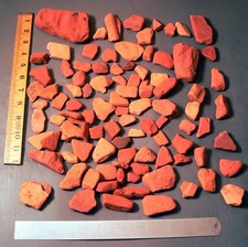 100 Worn Beach Brick Pebbles