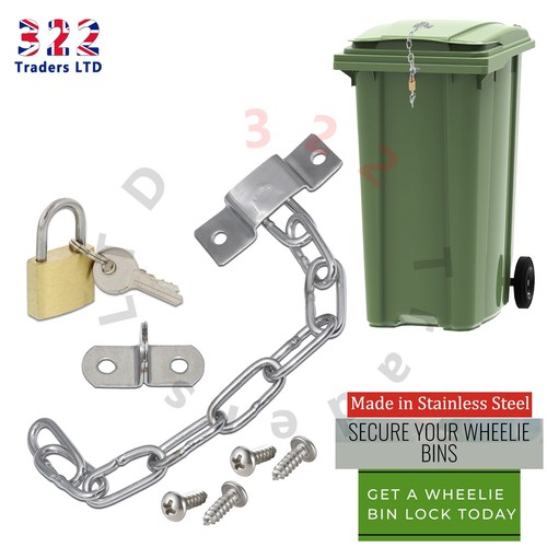 Wheelie bin lid chain - bin,