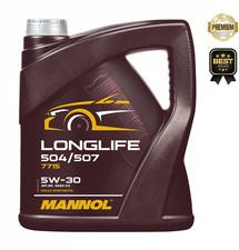 MANNOL Longlife 504/507 5W-30 Fully Synthetic Premium Engine Oil Anti-wear 7715