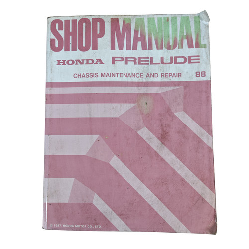 Honda prelude shop - prelude, manual