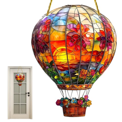 Hot air balloon solar garden - hot,