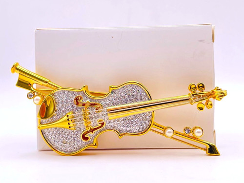 Vintage swarovski violin - swarovski,