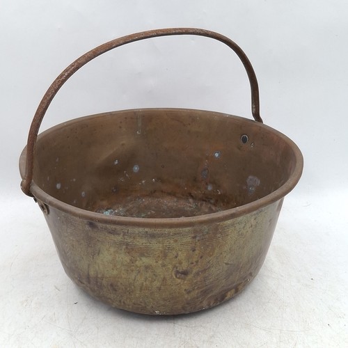 Antique brass preserving pan - brass,