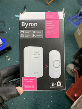 Byron DBY-22311 Wireless Portable Doorbell Set, 150 M Range, 16 Melodies , White
