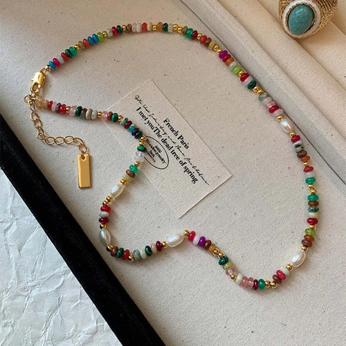 Fashion colorful beads - colorful, stone
