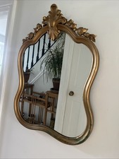 Vintage Ornate Gold Wall Mirror 