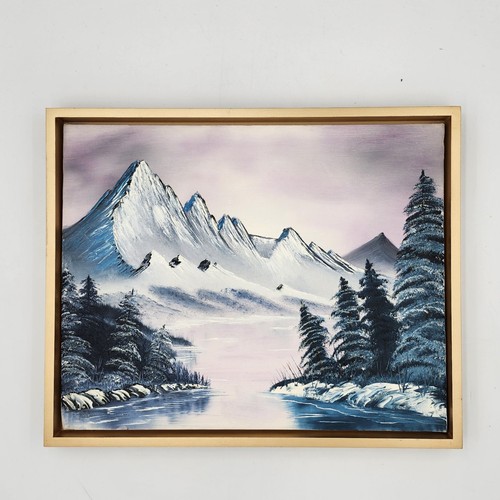 Original bob ross style winter - original,