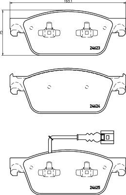 Don front brake - front, pad