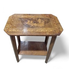 Inlaid Marquetry Table 2 Tier