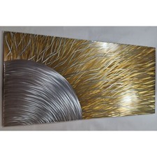 Modern abstract metal wall