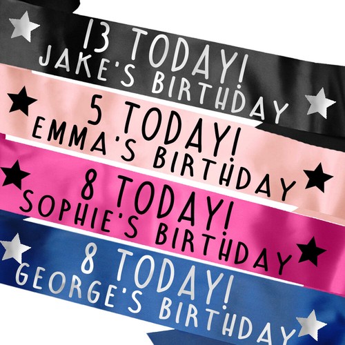 Personalised birthday sash - personalised,