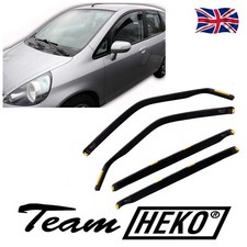 Heko Wind Deflectors For Honda Jazz Mk2 5-Door 2001-2008 4PC Tinted