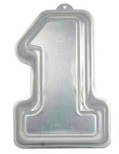 NUMBER 1 ONE SHAPE CAKE TIN PAN BABYS FIRST 1ST BIRTHDAY DECORATING NOVELTY FUN 