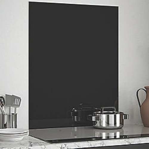 Splashback black kitchen - splashback,