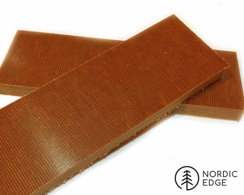 Brown canvas micarta handle - micarta,