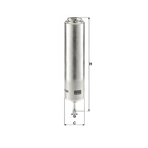 Mann fuel line filter 55mm - in-line,