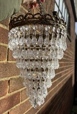 Vintage Hanging Brass & 7