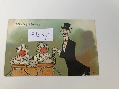 Proud parent humour postcard - humour,