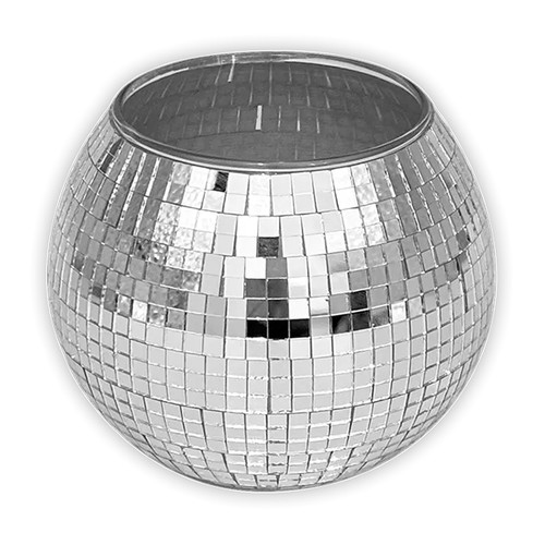 Round disco glass - disco, plant