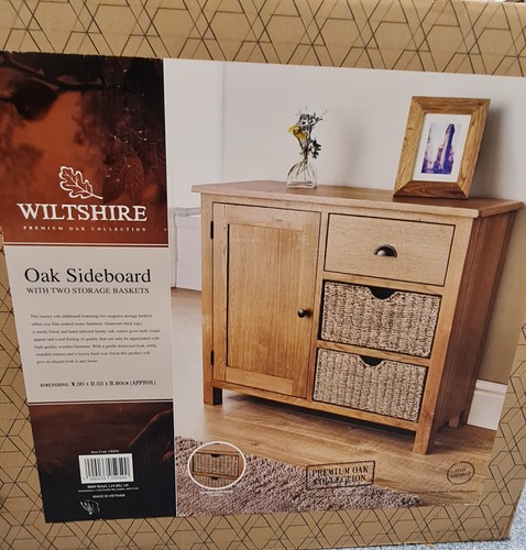 Wiltshire oak sideboard with - oak,