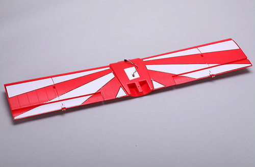 Wing bottom red - red, servos