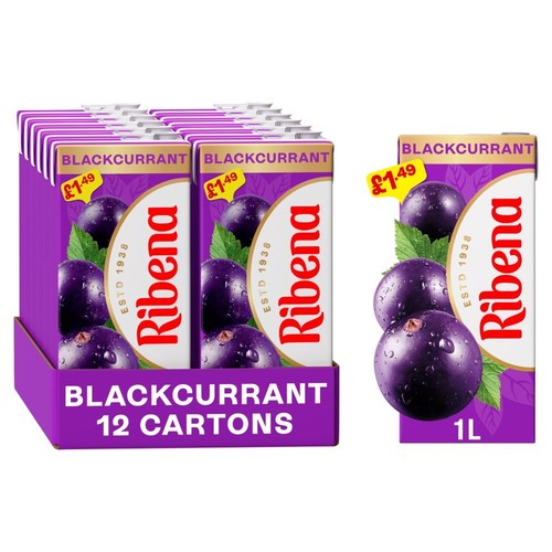 Ribena blackcurrant juice - blackcurrant,