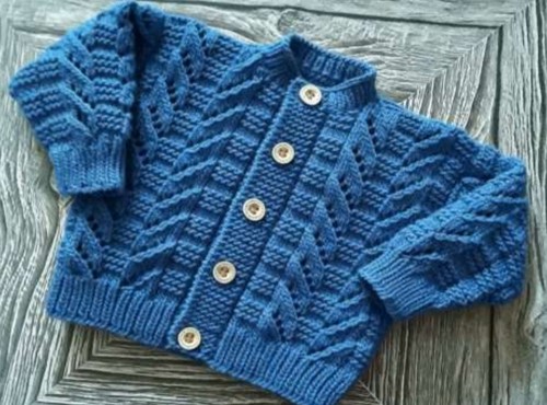 Saxen baby cardigan knitting - saxen:,