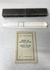 Boxed Vintage PIC No. 4866 Slide Rule by A G Thornton with Instruction Book