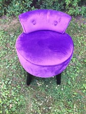 Vintage Warmiehomy Boudoir Chair Beautiful Purple Small