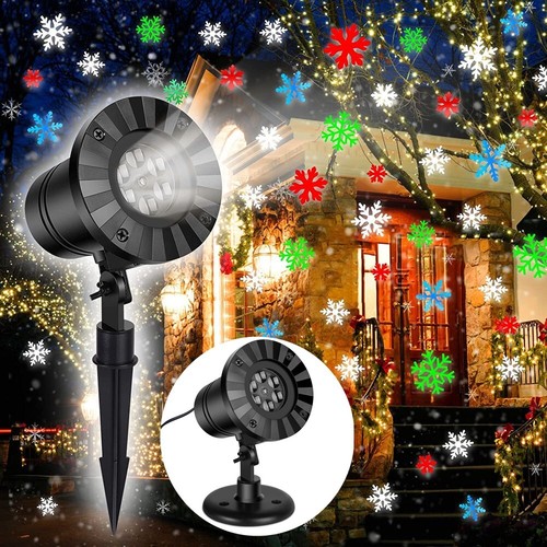 Christmas snowflake projector - christmas,