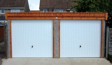 Concrete double garage - concrete,