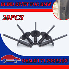 20Pcs For BMW X1 X5 Body Lining Fenders Wheel Run Spreading Rivets Blind Clips