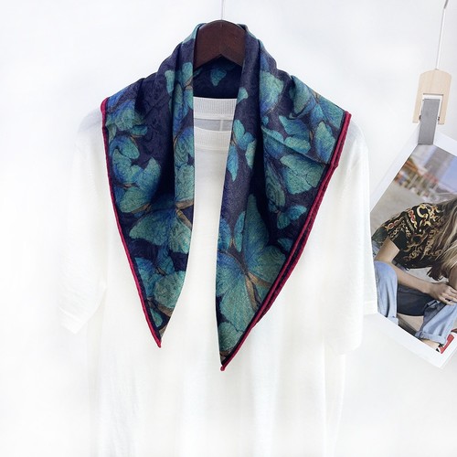 Double face wool silk - wool, scarf