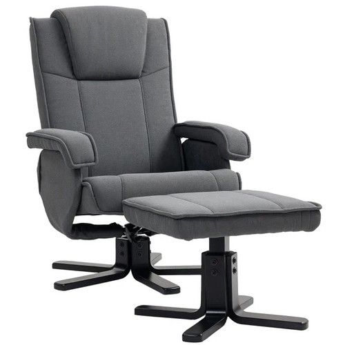 Homcom swivel recliner - swivel,