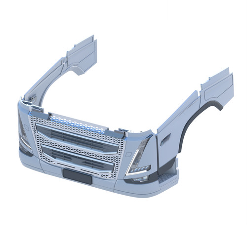Front grille kit with - front,
