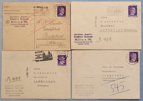 Mainz 4 postcards - #,