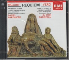 Mozart / Verdi: Requiem ( 2 CD ) (Sealed) Daniel Barenboim / Sir John Barbirolli