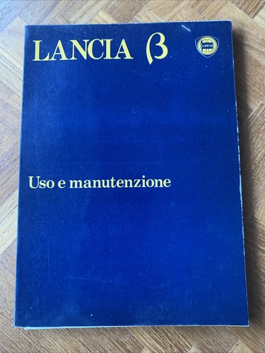 Lancia beta user manual - manual, –